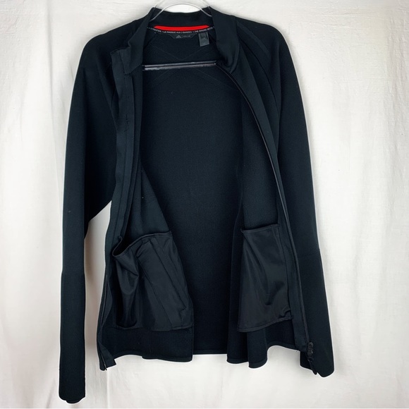 Adidas Golf ADICROSS PRIMEKNIT Bomber Black Jacket Zip Front size M - Picture 8 of 9